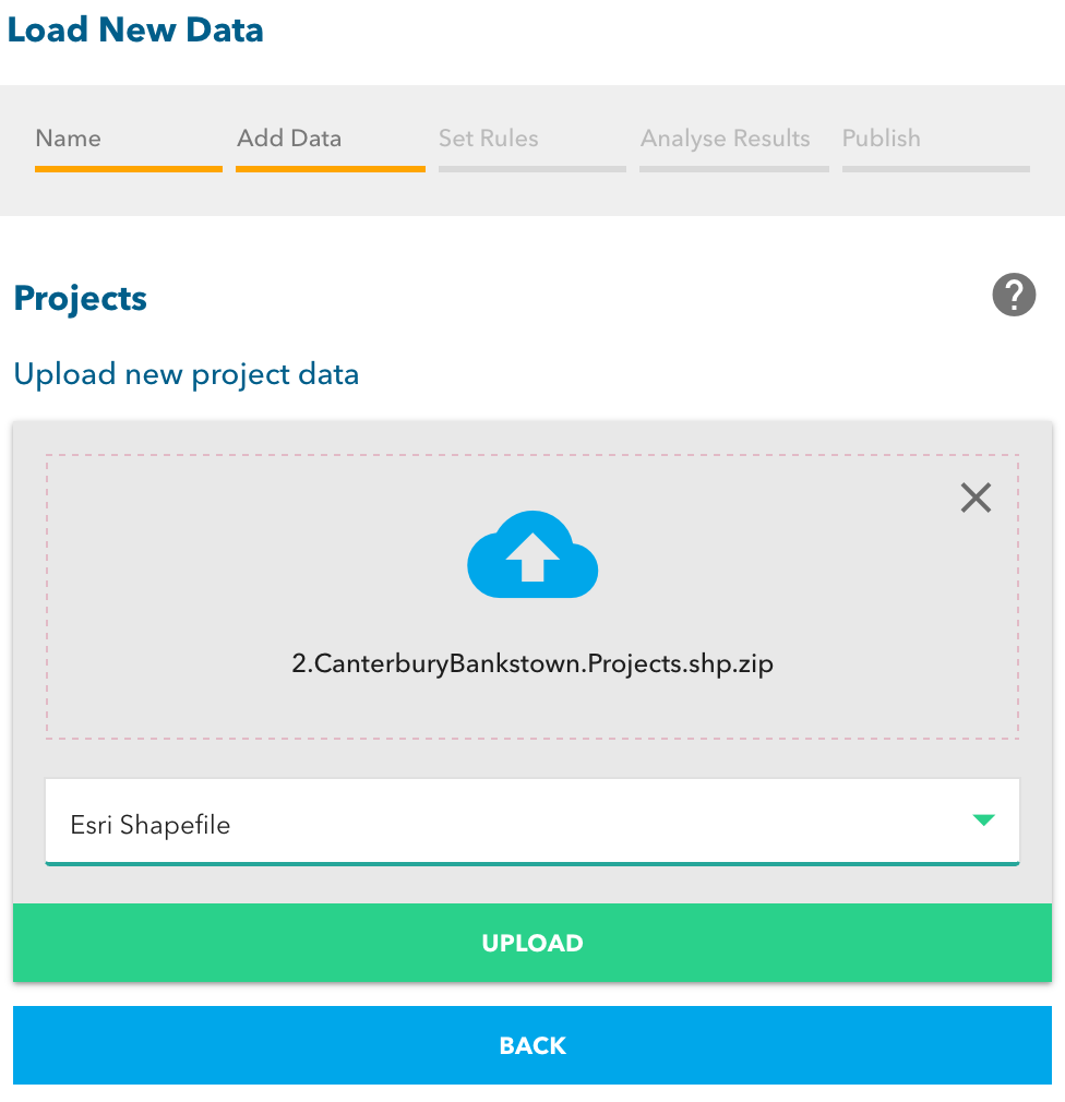 Publishing – Project Data File Selection – SmarterWX Help